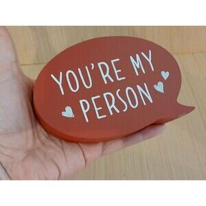You're My Person Quote Wood Pet Sign Decoration Animal Lovers Gift